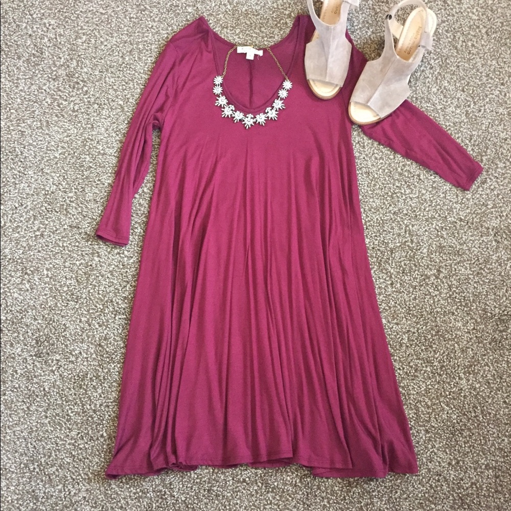 Red T-Shirt Dress